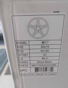 MRR MO-17 wheels for 5th and 6th Gen Camaro.... powder coated Cosmic Gray with SS center caps...20x10 fronts and 20x11 rears. - Image 3