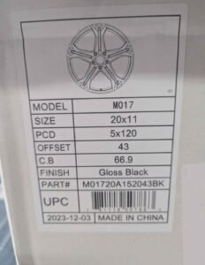 MRR MO-17 wheels for 5th and 6th Gen Camaro.... powder coated Cosmic Gray with SS center caps...20x10 fronts and 20x11 rears. - Image 2