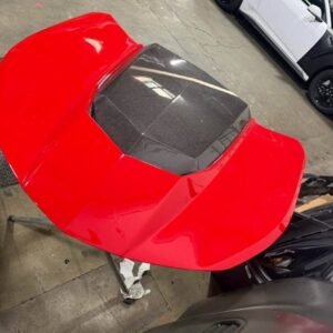 Camaro 16-25 RS/SS/ZL1 Carbon Hood with Red paint