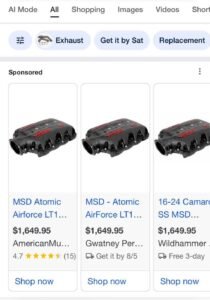 MSD Manifold for Camaro SS/C7 Vette - Image 2