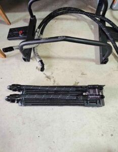2016+ ZL1 GMS stage 1 oil cooler with crash bar and thermostat. - Image 7