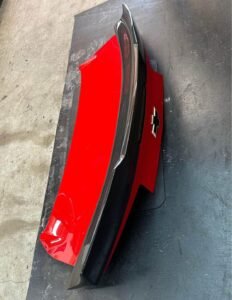 Listing a Red Hot Camaro trunk lid with a Streetfighter LA Carbon wing. I had this setup on my 2017 ZL1 and I’ve decided to change setups. Last year I changed the brake light to the newer black style from GM and that’s included. Spoiler was $1200 new.
