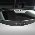 Camaro Rear View Mirror Trim "Camaro" Style Brushed Oval