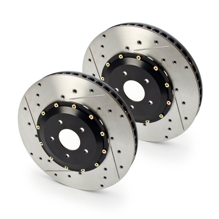 2010 - 2015 Camaro SS (V8) - AP Racing Radi-Cal - Cross Drilled-Slotted 2 pc. Front Rotors 2010 - 2015 Camaro SS (V8) - AP Racing Radi-Cal - Cross Drilled-Slotted 2 pc. Front Rotors - Image 1