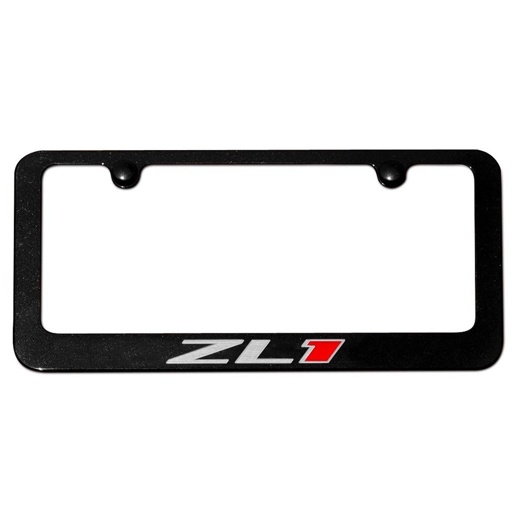 ZL1 Camaro License Frame - Black ZL1 Camaro License Frame - Black - Image 1