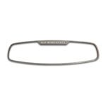 Camaro Rear View Mirror Trim "Camaro" Style Brushed Oval - Image 2