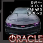 Camaro Halo Headlight Kit Round : Single Color for 2014-2015