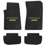 Camaro SS Floor Mats 4 Pc. Set (Yellow Lettering & SS Logo)