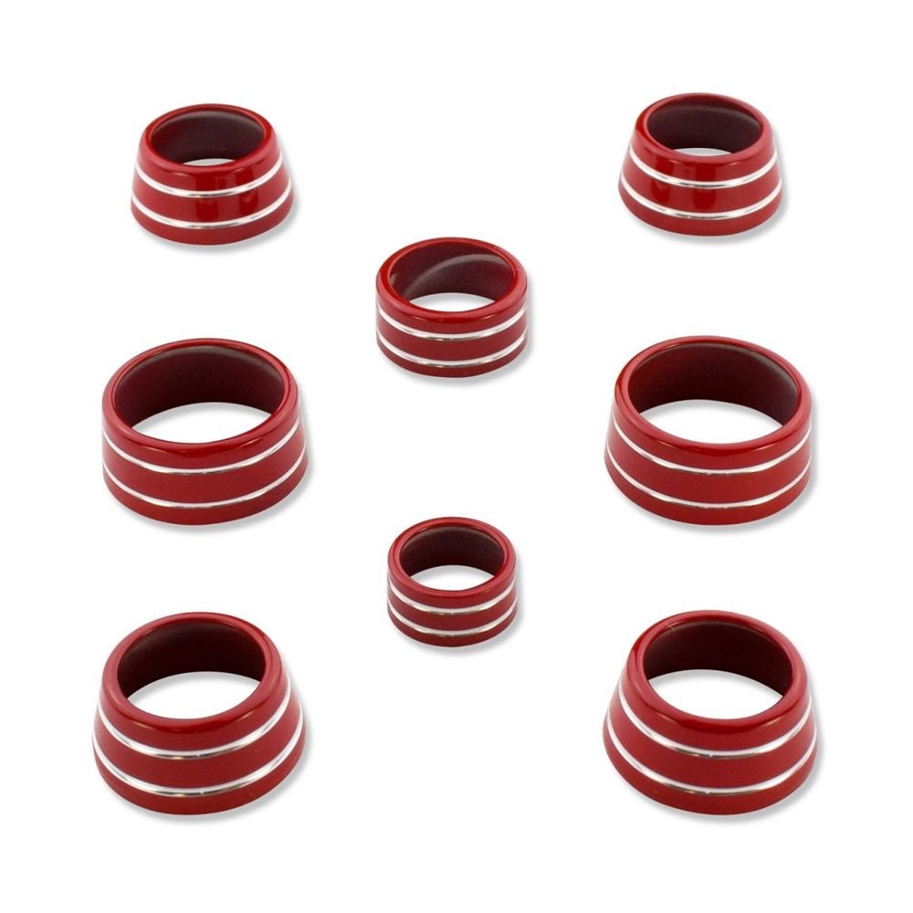 2016+ Camaro Interior Trim Ring Knob Covers - Billet 2016+ Camaro Interior Trim Ring Knob Covers - Billet - Image 1