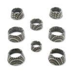 2016+ Camaro Interior Trim Ring Knob Covers - Billet Hydro Carbon Fiber
