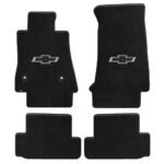 2016+ Camaro Floor Mats 4 Pc. Set (Silver BowTie)