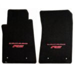 Camaro RS Floor Mats 2 Pc. Set (Red Lettering & RS Logo)