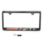 Camaro Fifty Carbon Fiber License Plate Frame -Fifty Logo - Camaro Script