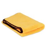 Professional Grade Premium Microfiber Towel : Gold w- Black Silk Edges 16" x 24"