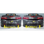 2016+ Camaro Rear Reflector Blackout Lens Cover Kit - Acrylic