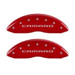 2010-2015 Camaro LT-LS Caliper Cover with Camaro Engraving silver and Red