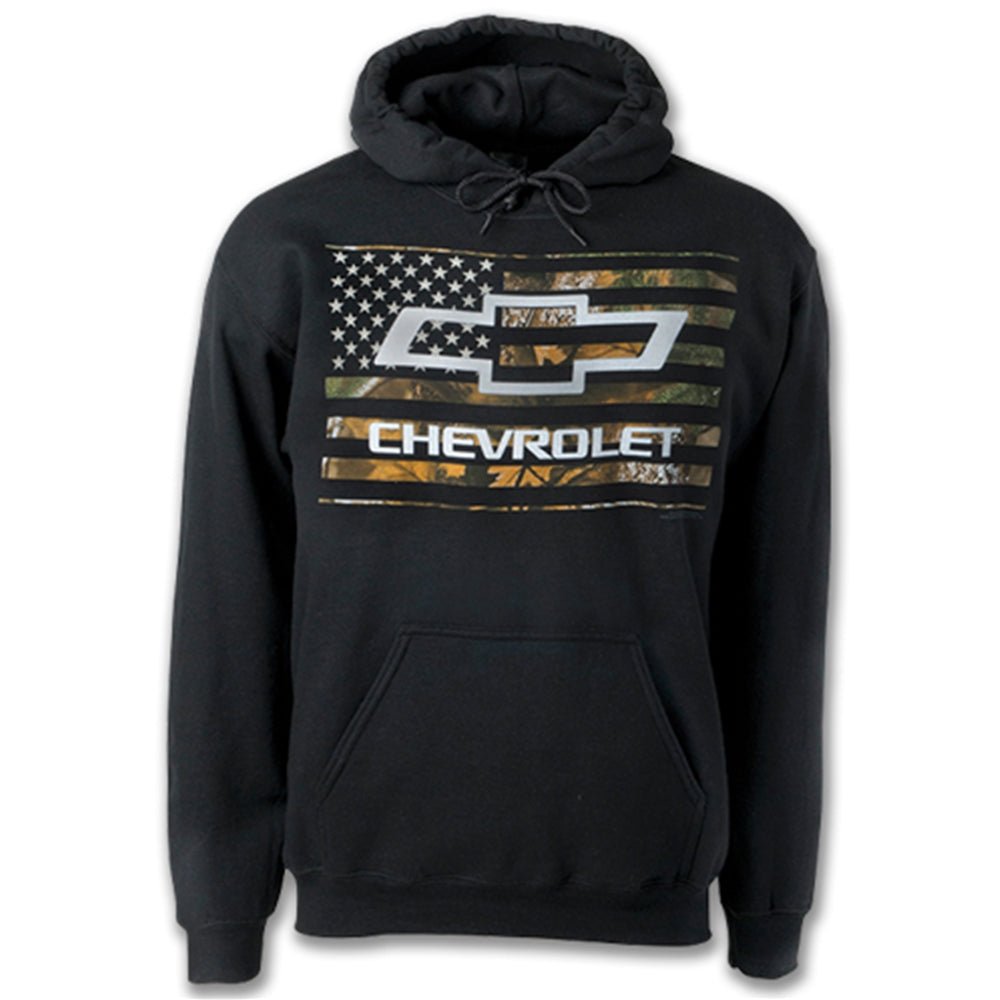 Chevy Bow Tie Camo Hooded Sweat Shirt Chevy Bow Tie Camo Hooded Sweat Shirt - Image 1