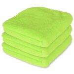 Liquid X Premium Terry Microfiber Detailing Towels - Lime Green - 16" x 16"