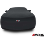 Camaro 6th Gen Moda Stretch Satin Car Cover - Indoor: Black - Image 2