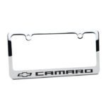 Chevy Bowtie Camaro License Frame : Chrome