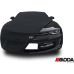 Camaro 6th Gen Moda Stretch Satin Car Cover - Indoor: Black - Image 3