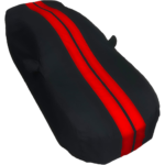 Camaro Ultraguard Car Cover - Indoor-Outdoor Protection : Black w/ Red Stripes - Image 3