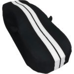 Camaro Ultraguard Car Cover - Indoor-Outdoor Protection : Gray w/ Red Stripes - Image 3