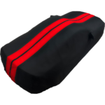 Camaro Ultraguard Car Cover - Indoor-Outdoor Protection : Black w/ Red Stripes - Image 2