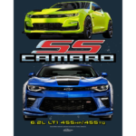 Camaro 6th Gen SS T-Shirt : Heather Blue - Image 2