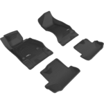 Camaro 3D MAXpider Kagu Floor Mats - Front & Rear Set : Black 2016-2023