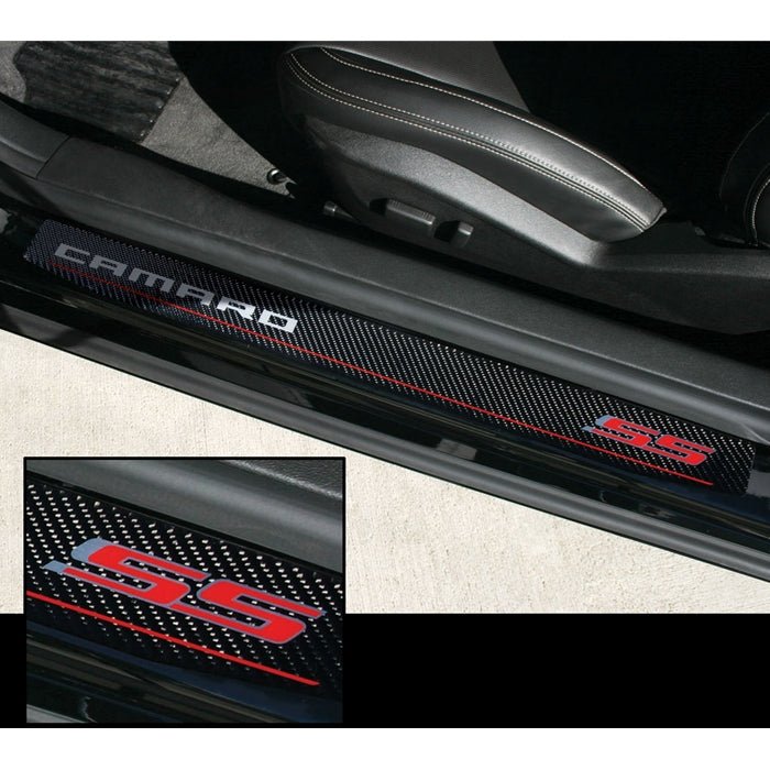 Camaro Door Sill Plates - Camaro SS : Carbon Fiber Camaro Door Sill Plates - Camaro SS : Carbon Fiber - Image 1