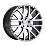 Donington Camaro Wheels - Gunmetal w- Machined Cut Face & Gunmetal Stripe 20x8.5-20x10