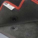2016-2024 Camaro 2PC Lloyds Mats Velourtex Camaro : Ebony SS Red Double Logo with Red Binding - Image 4