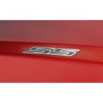 2010-2015 Camaro "SS" Badges with Carbon Fiber Inlay 2Pc Set - Polished Stainless Steel