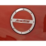 Camaro Fuel Door Trim- Gas Cap Cover - "SS" script