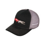 Camaro Panther 67/24 Trucker Cap Hat : Black/Gray - Image 2