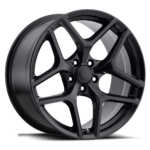 Z28 Camaro Reproduction Wheel Set - Satin Black - Image 2