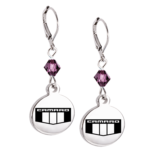 Camaro Emblem Crystal Leverback Earlings