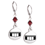 Camaro Emblem Crystal Leverback Earlings - Image 5
