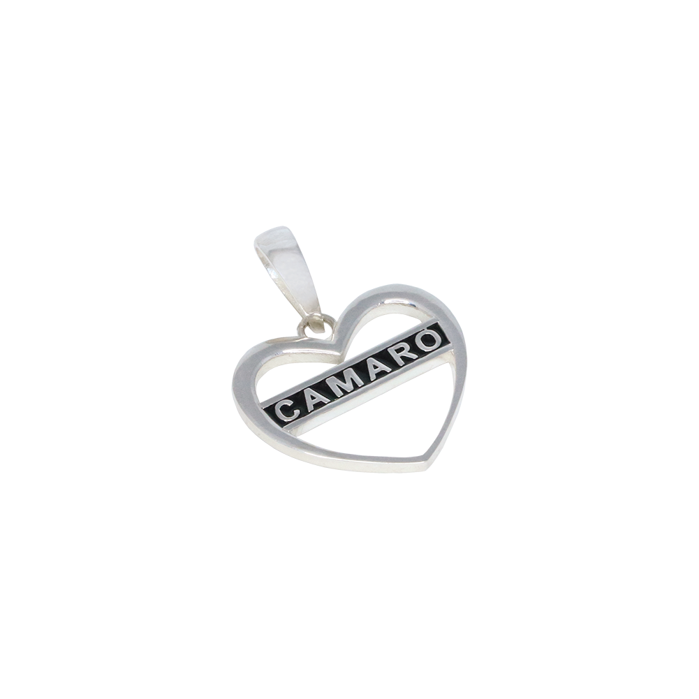 Camaro Heart Pendant : Sterling Silver Camaro Heart Pendant : Sterling Silver - Image 1