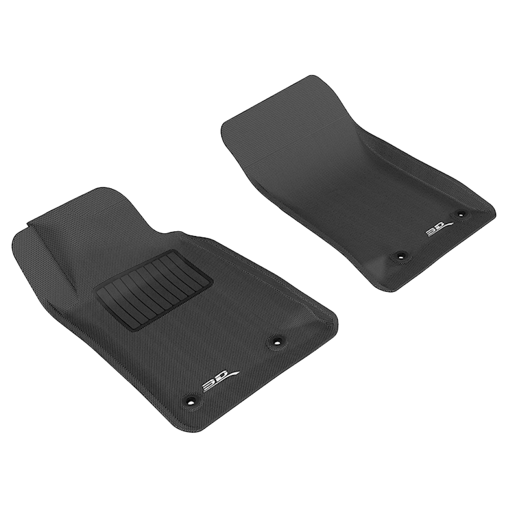 Camaro 3D MAXpider Kagu Floor Mats - Front : Black 2010-2015 Camaro 3D MAXpider Kagu Floor Mats - Front : Black 2010-2015 - Image 1