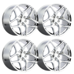 Z28 Camaro Reproduction Wheel Set - Chrome
