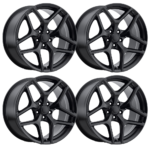 Z28 Camaro Reproduction Wheel Set - Satin Black