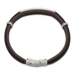Camaro Panther Brown Leather Bracelet - Image 2