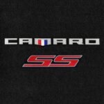 2016-2024 Camaro 2PC Lloyds Mats Velourtex Camaro : Ebony SS Red Double Logo - Image 3
